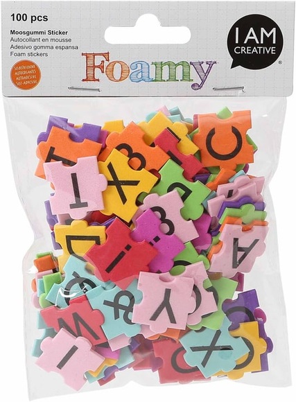 FOAMY, ABC puzzl, 100 Stk