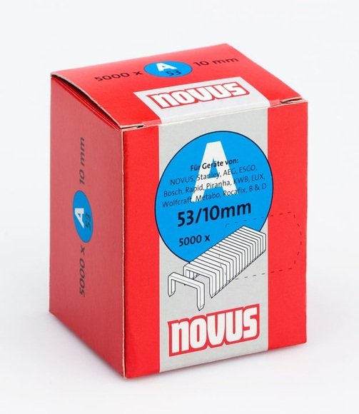 Feindrahtklammern - Type 53 5000 St. Novus 042-0518 Klammern-Typ 53/10 Abmessungen (L x B) 10 mm x 11.3 mm