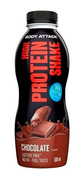 Body Attack High Protein Shake (500Ml) Proteinpulver