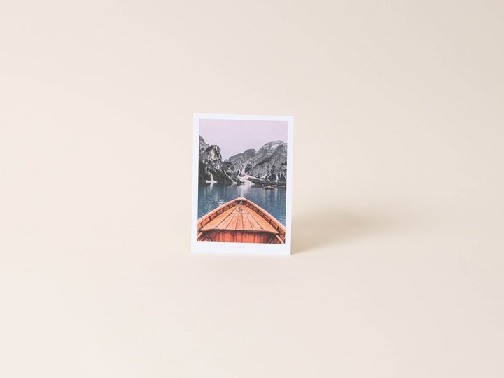 Boot Postkarte