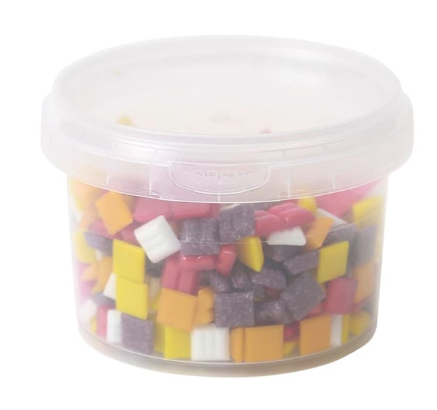 I AM CREATIVE Creative Glas Mosaik Mischung, Rot, 300 Gr.