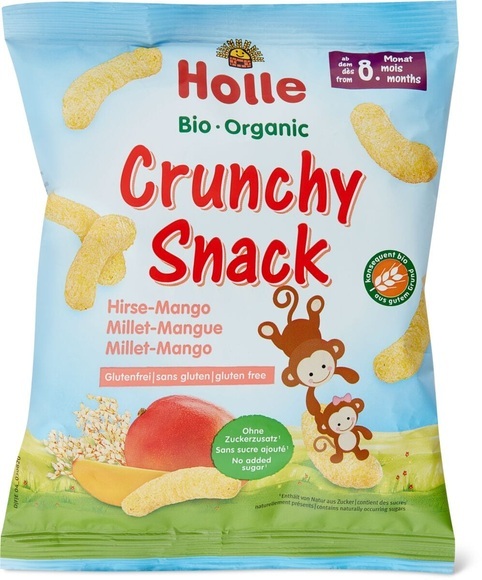 Holle Bio-Crunchy Snack Hirse Mango (25 g)