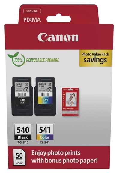 Canon Pgcl540/1 Photo Value Pack schwarz Tintenpatrone