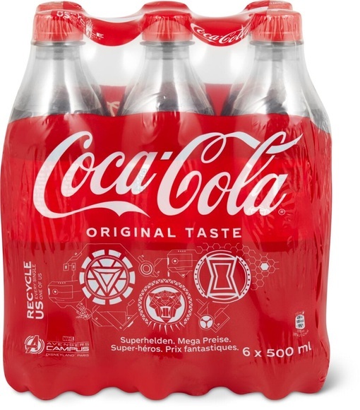 COCA COLA Classic, Pet 129400000219 50 cl, 6 Stk.
