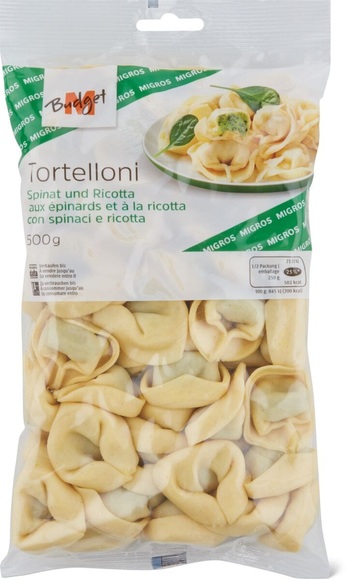 M-Budget Tortelloni Ricotta-Spinat