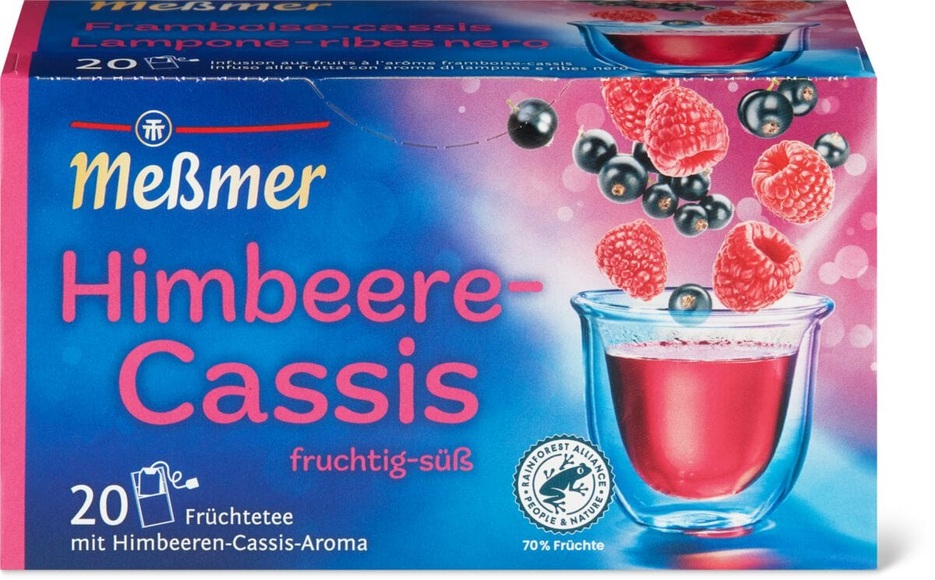 Messmer Himbeere-Cassis 50g