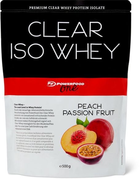 Powerfood Clear Iso Whey Instantgetränkepulver auf Proteinbasis