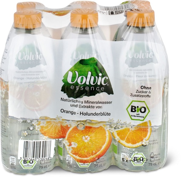 Volvic Essence Orange Bio 6x75cl