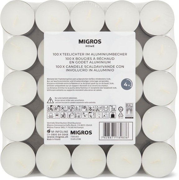 Migros Home Teelichter