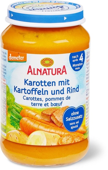 Alnatura Karotten Kartoffeln Rind