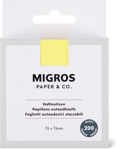 Migros Paper & Co. Haftnotizen