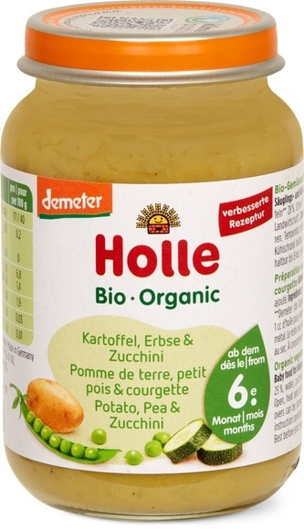 Holle Kartoffeln mit Erbsen & Zucchin demeter Bio (190 g)