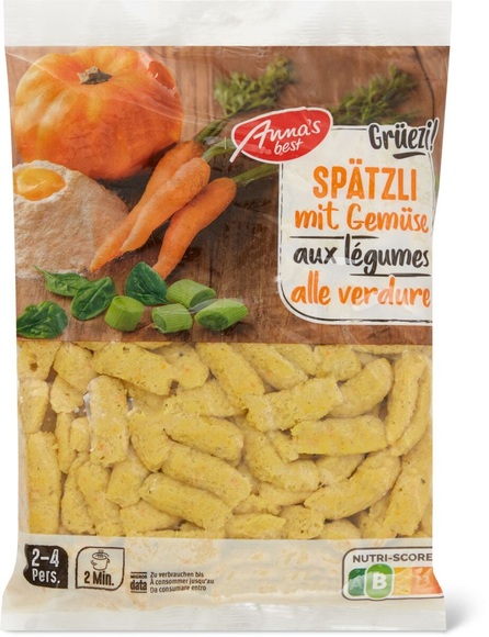 Spätzli mit Gemüse 500g
