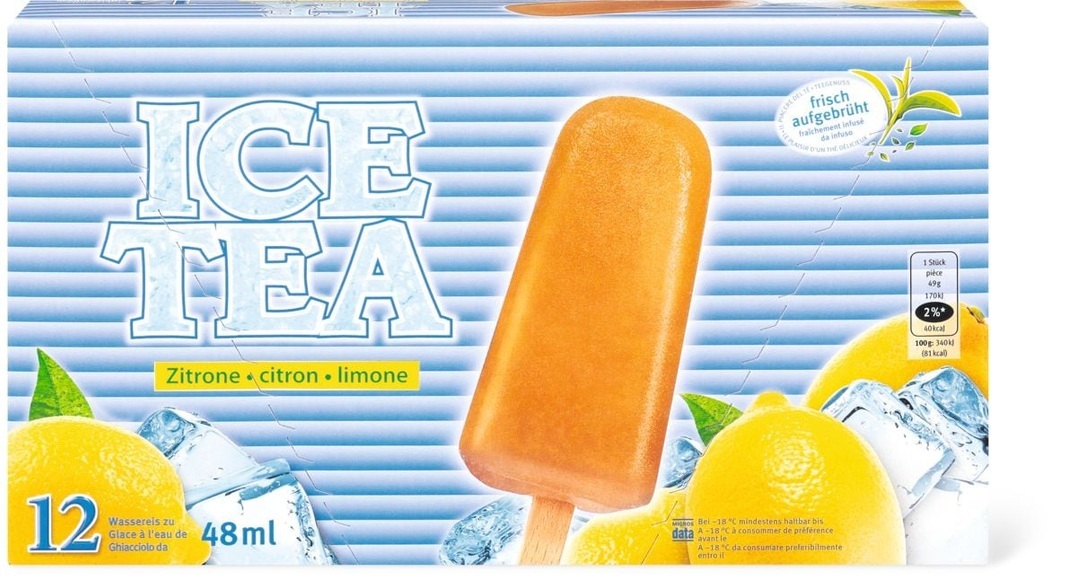 Ice Tea Wassereis Eistee
