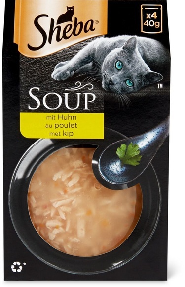 Sheba Classic Soup mit Hühnchenbrustfilet 4x40g