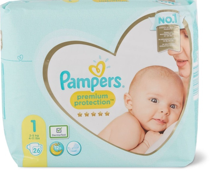 Pampers - Premium Protection New Baby Gr.1 Newborn 2-5kg, 26 Windeln