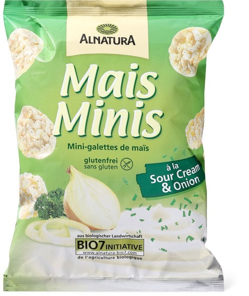 Alnatura Mais Minis Sour Cream & Onion