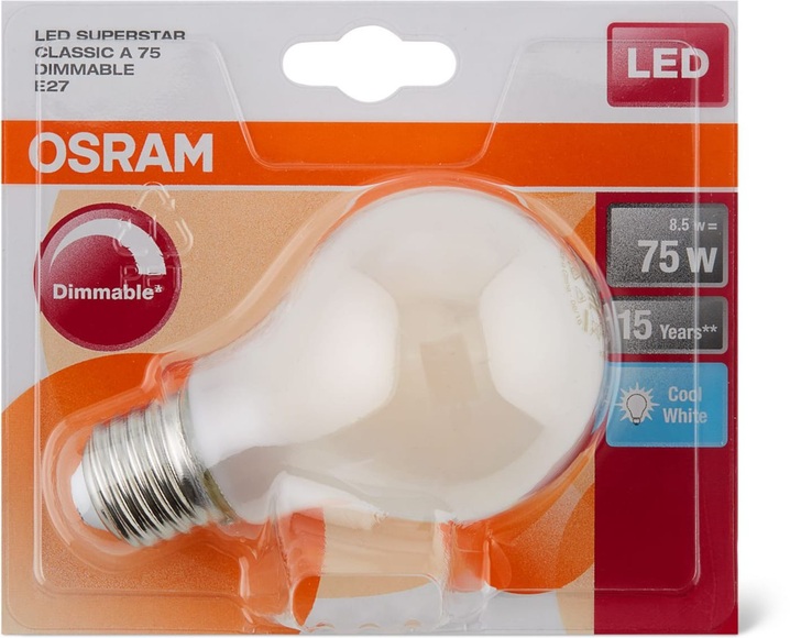 OSRAM LED-Lampe E27 Superstar 8,5W matt 4.000K