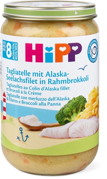 HiPP Tagliatelle Meeresfisch-Brokkoli