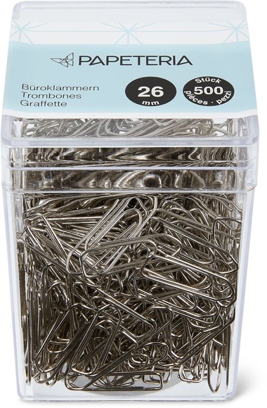 Papeteria Büroklammern 26mm 500stk