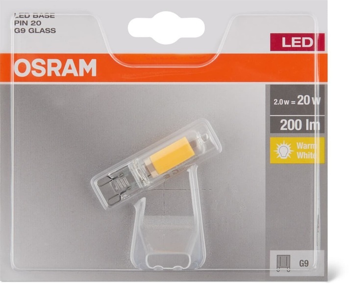 OSRAM LED EEK A++ (A+++ - G) G9 Stiftsockel 2 W Warmweiß (Ø x L) 13.5 mm x 50.0 mm 1 St.