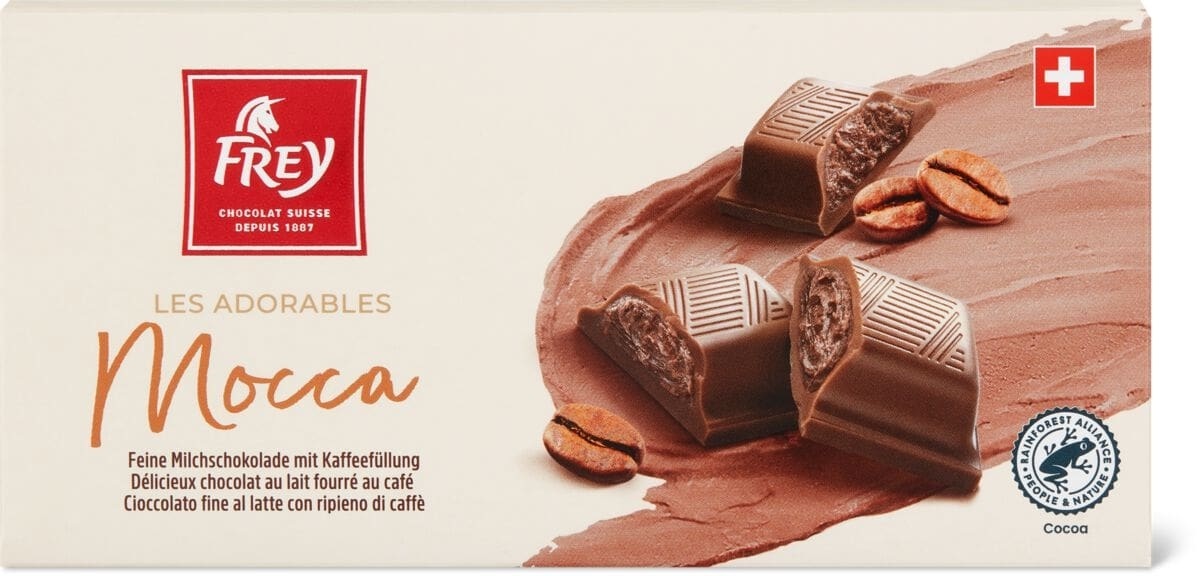 Les Adorables Mocca gefüllt