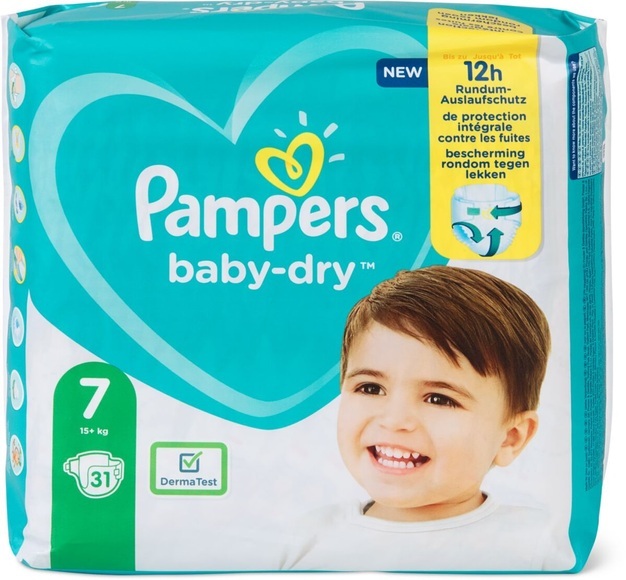 Pampers Baby Dry Gr. 7, Extra Large 15+kg