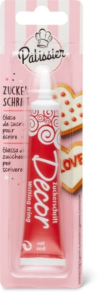 Patissier Zuckerschrift rot