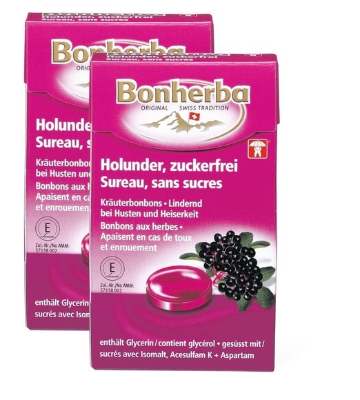 Bonherba Holunderbonbon ohne Zucker