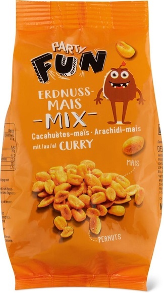 Party Erdnuss - Mais Mix Curry