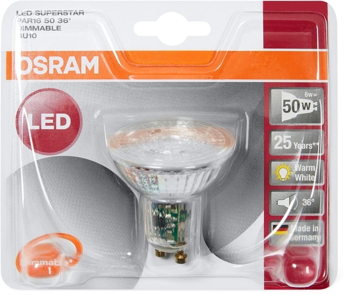 Osram LED SUPERSTAR PAR16 50 GU10