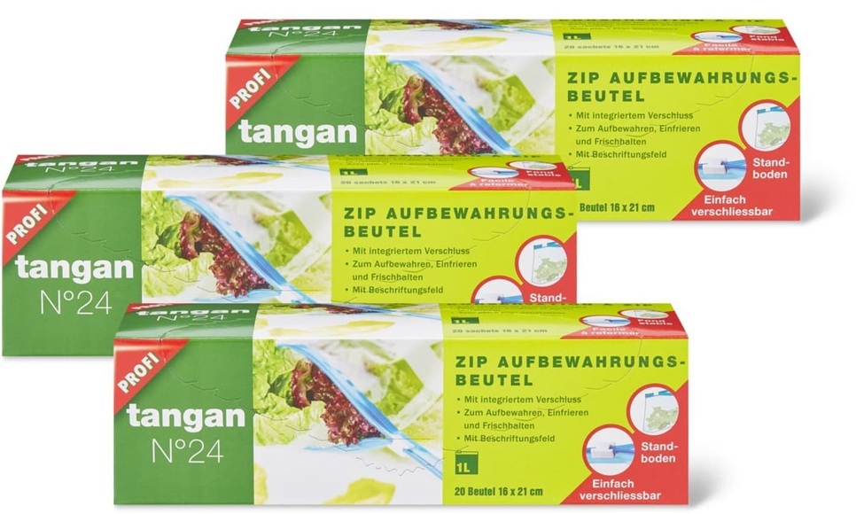 Tangan N°24 Zip Beutel