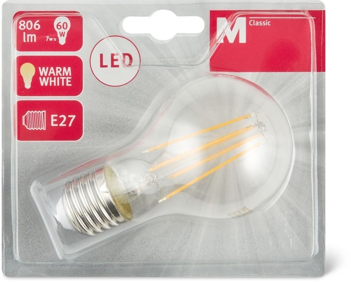 M-Classic LED filament a 60w klar e27 Leuchtmittel
