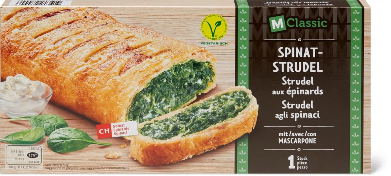 M-Classic Spinat Strudel