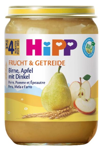 HiPP BIRNE IN APFEL MIT DINKEL 190g