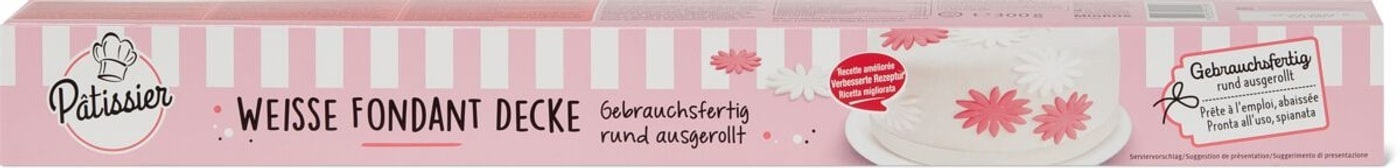 Patissier Weisse Fondant Decke