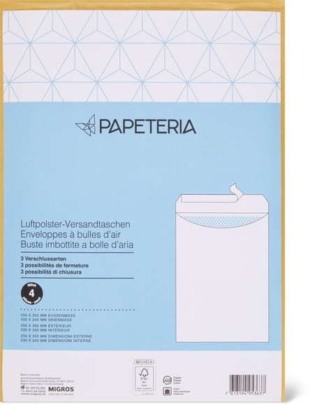 Papeteria Luftpolster-Versandtaschen