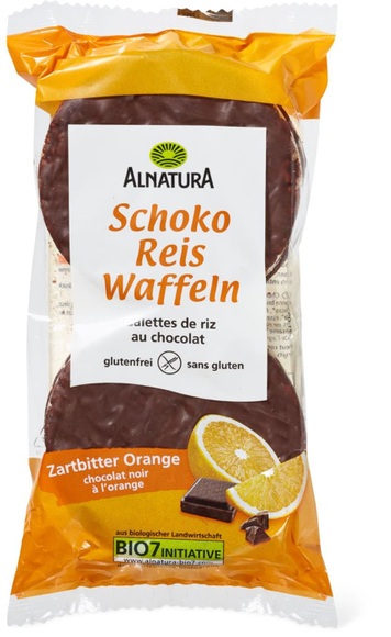 Alnatura Schoko Reiswaffeln Orange