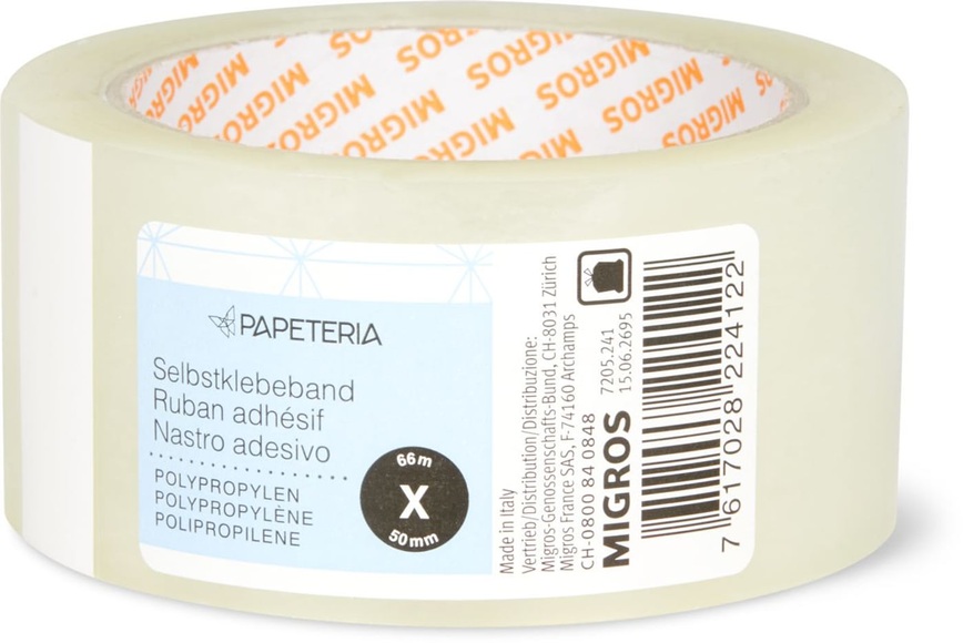 Papeteria Packband 66m x 50mm transparent