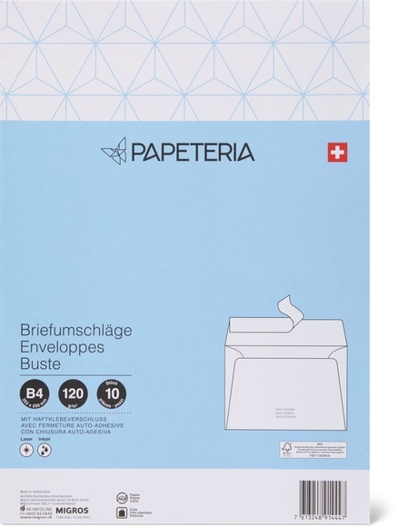 Papeteria B4 Briefumschläge