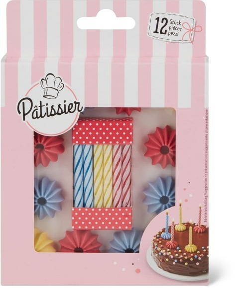 Patissier Dekor mit Kerzen