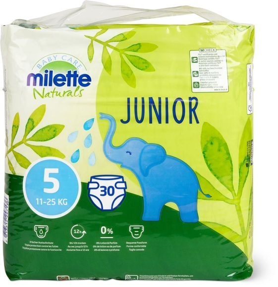 Millette Naturals Windeln Junior 5 30 Stück