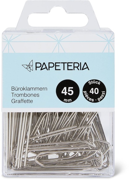 Papeteria Büroklammern 45mm 40stk