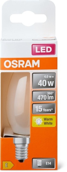 OSRAM LED EEK A++ (A++ - E) E14 Kerzenform 4 W = 40 W Warmweiß (Ø x L) 35 mm x 100 mm 1 St.
