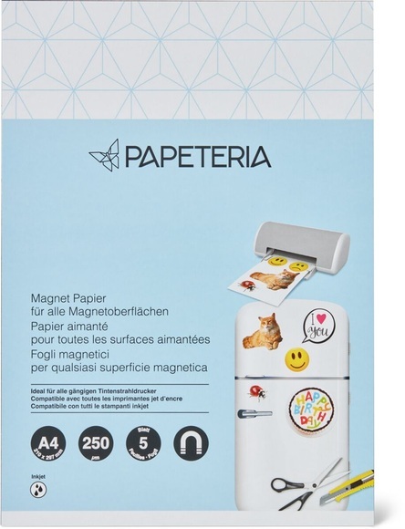 Papeteria Magnet-Papier A4, 5 Stk.