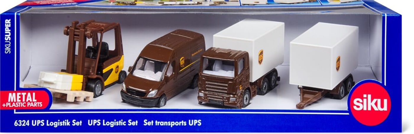 SIKU SUPER UPS Logistik Set, Modellfahrzeug