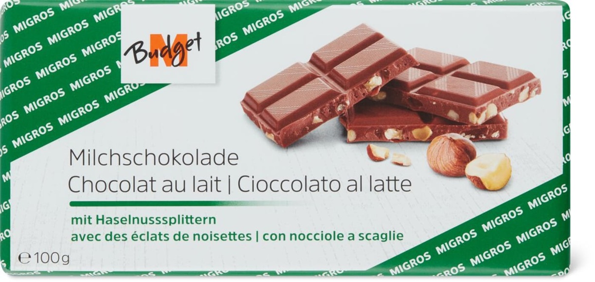 M-Budget Milchschokolade Nuss