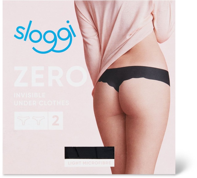Sloggi Damen Hipstring Zero Microfibre schwarz