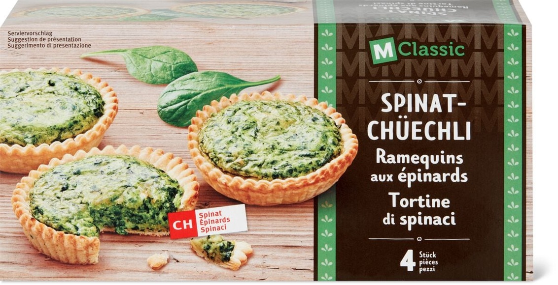 M-Classic Spinat-Chüechli