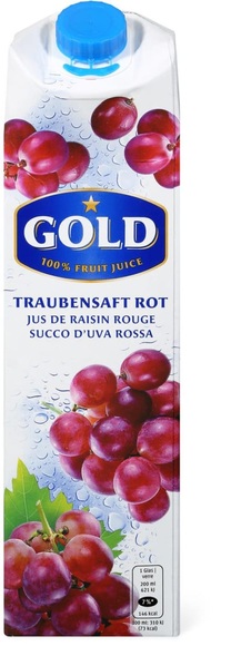 Gold Traubensaft rot